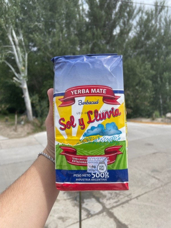 Producto - Yerba Mate Sol y Lluvia Barbacuá 500gr
