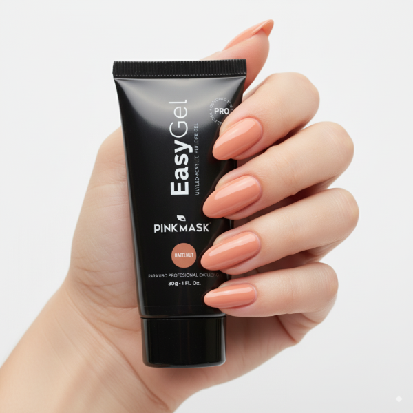 Producto - Polygel EasyGel 30grs Hazelnut - Pink Mask