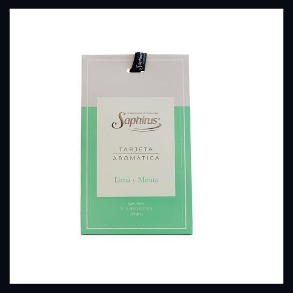 Producto - TARJETA AROMATICA LIMA Y MENTA