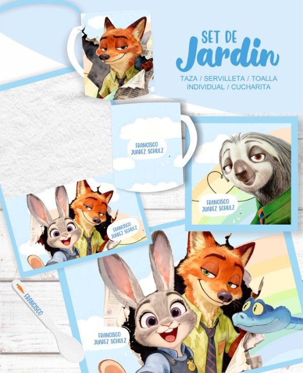 Producto - SET ZOOTOPIA 2
