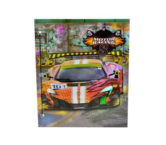 Producto - CARPETA N3 CON CORDON TORNASOL MOTOR RACING REXON -