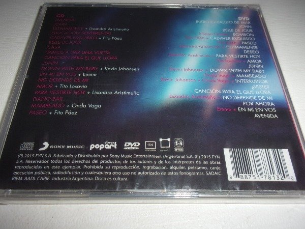 Producto - CD DVD ROSAL LA MUSICA ES MI EJE NUEVO PROMO 44C - 1