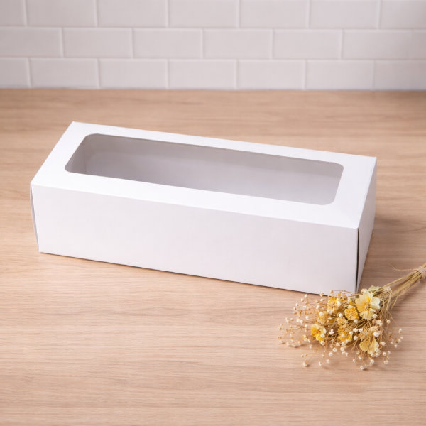Producto - Caja para budin con visor de acetato 24x9,5x10