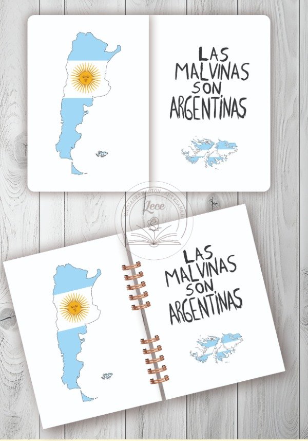 Producto - Libretas imprimibles Las Malvinas son Argentinas