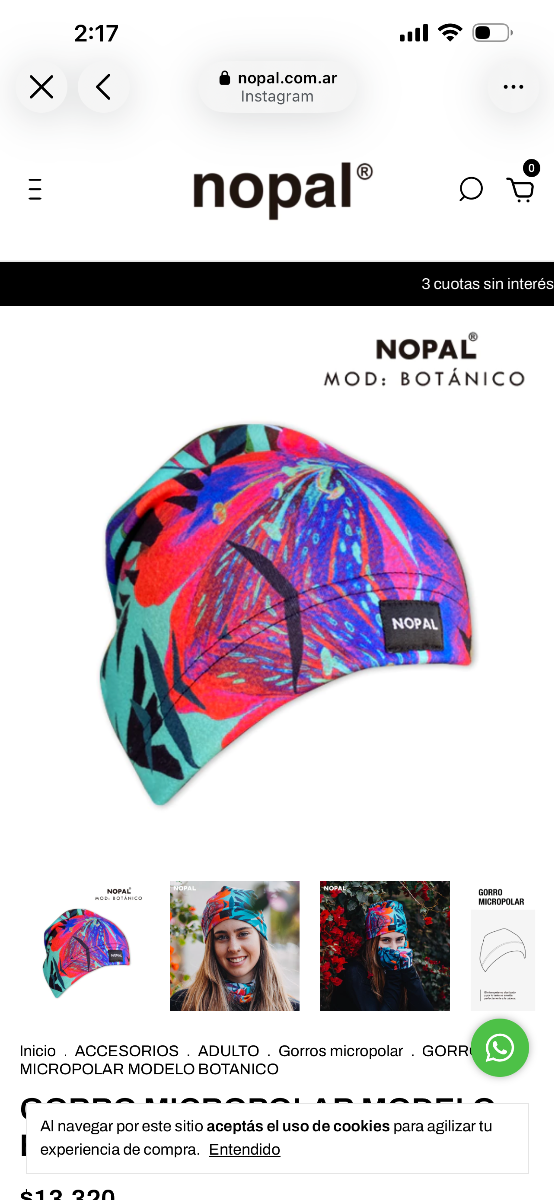 Producto - Gorrito Nopal GN196