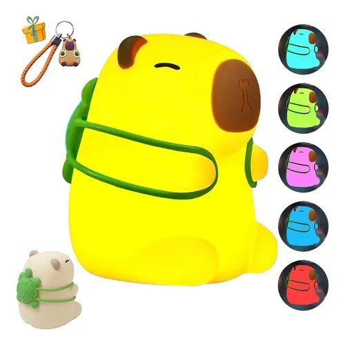 Producto - Lámpara velador panda/unicornio/capibara de silicona hace varios colores - 1