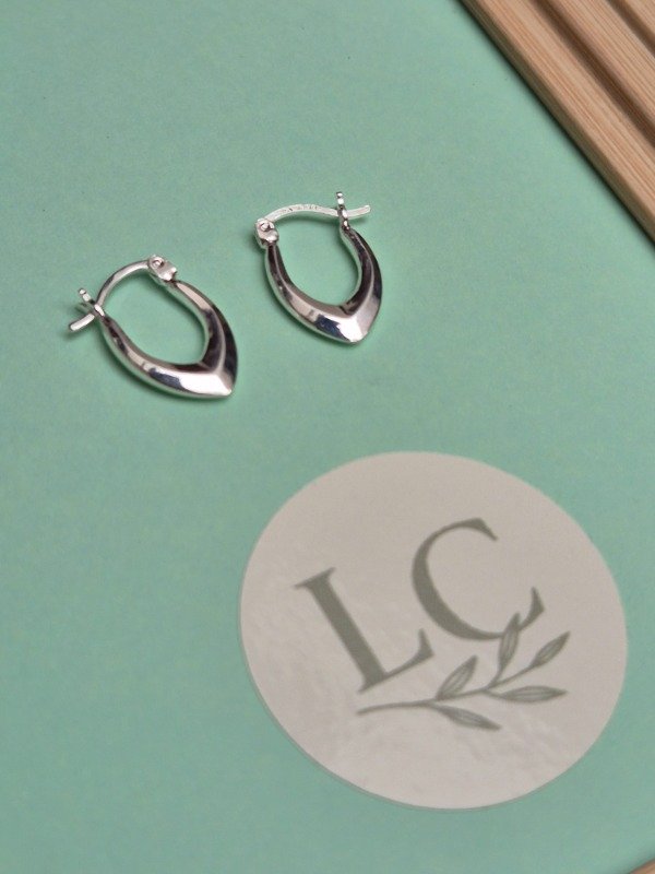 Producto - Aros Ovalados Plata