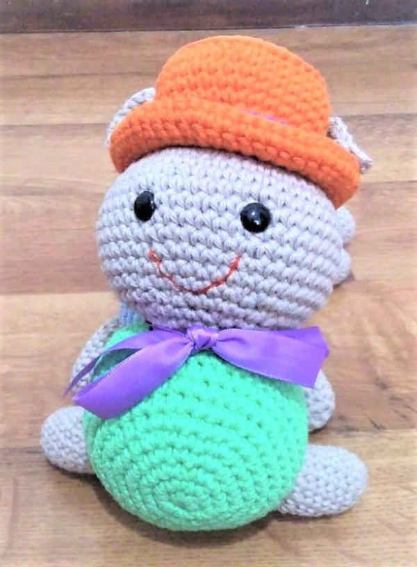 Producto - Muñeco Apego Amigurumi "GUSANITO DON PEPITO"