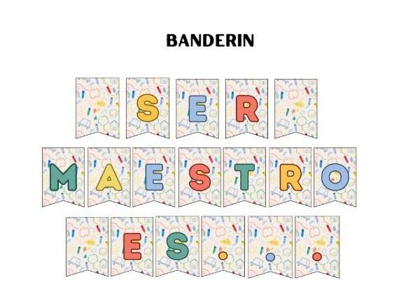 Producto - Banderin "Ser maestro es.."