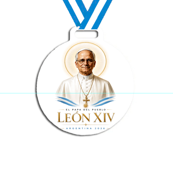 Producto - Medalla Plastica Personalizada visita Papa León XIV #21 - 11