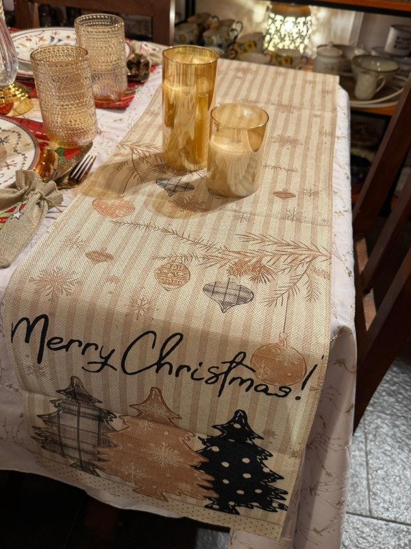 Producto - Camino de mesa Merry Christmas! 178 cm (Efectivo: 23.120)