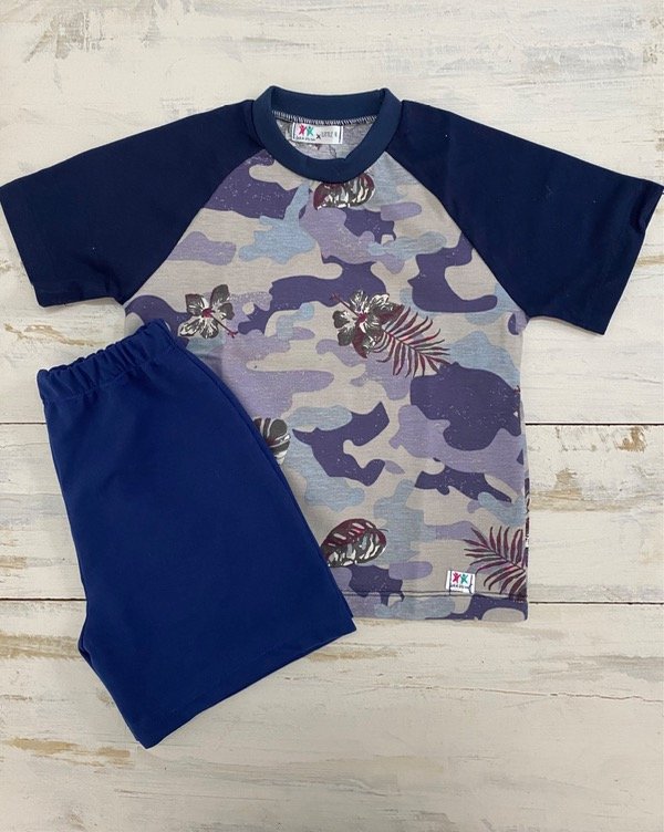 Producto - Pijama camuflado azul