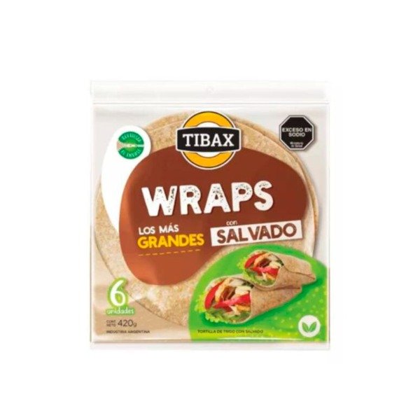 Producto - Wraps con Salvado x 420g TIBAX
