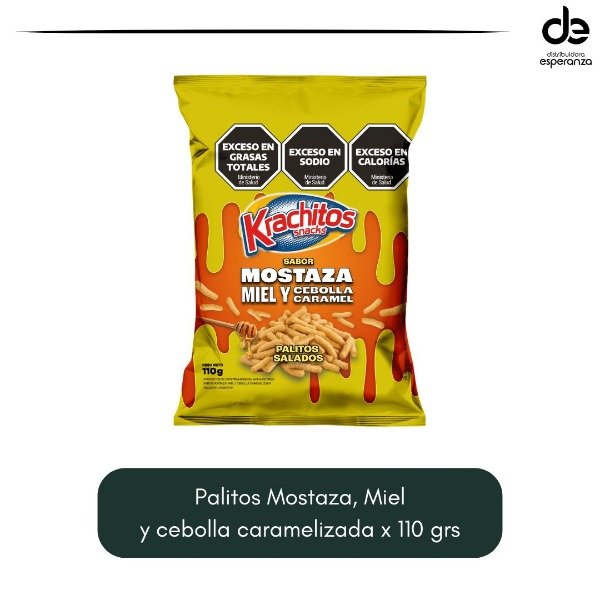 Producto - Palitos de Mostaza, Miel y cebolla caramelizada x 110 grs