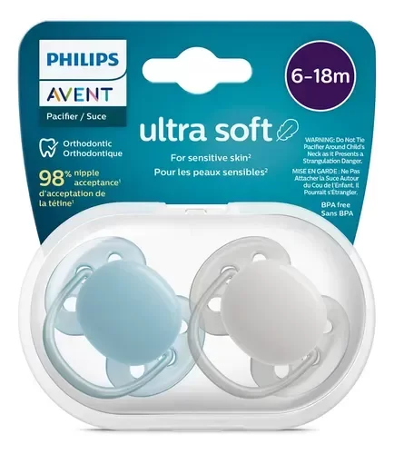Producto - Chupetes Ultra Soft Avent 6-18m x2