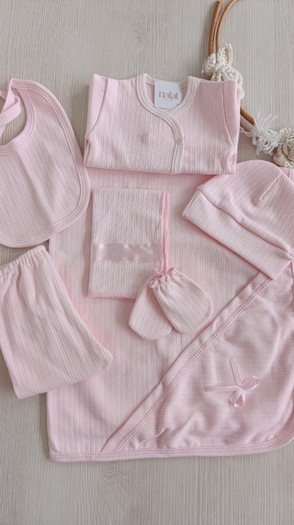 Producto - Ajuar 7 Piezas Rosa