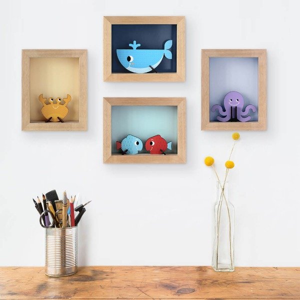 Producto - Cuadro Mar 20x16 set completo