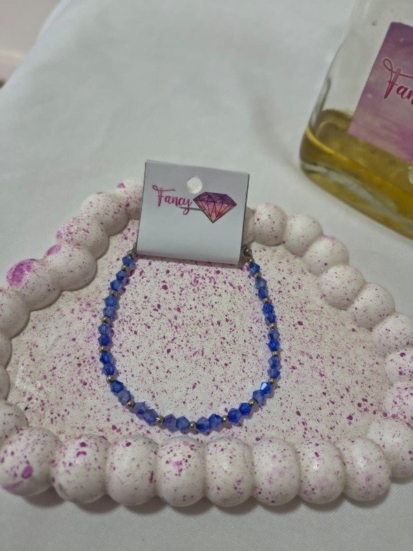 Producto - Pulsera azul cristal
