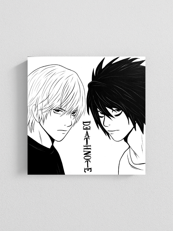Producto - Cuadro Light Yagami y L Lawliet  -Death Note-