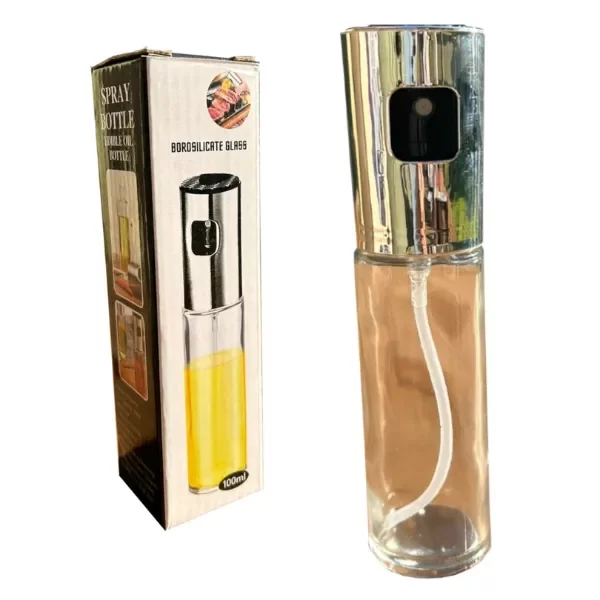 Producto - Pulverizador de Aceite en Vidrio con Pico Spray 100 Mililitros.