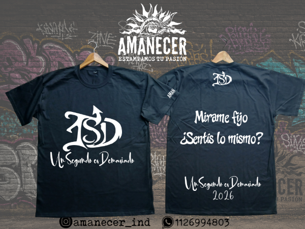 Producto - Remera 1 Segundo es Demasiado Logo nuevo