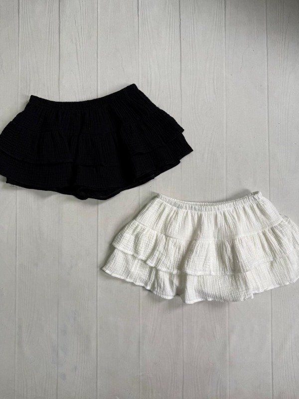 Producto - [4833] Short pollera volados baby cotton