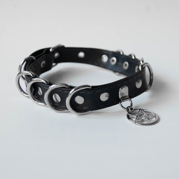 Producto - Choker Mary con pentagrama