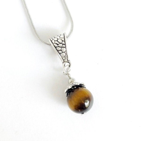 Producto - Dije Esfera Ojo de Tigre Mini