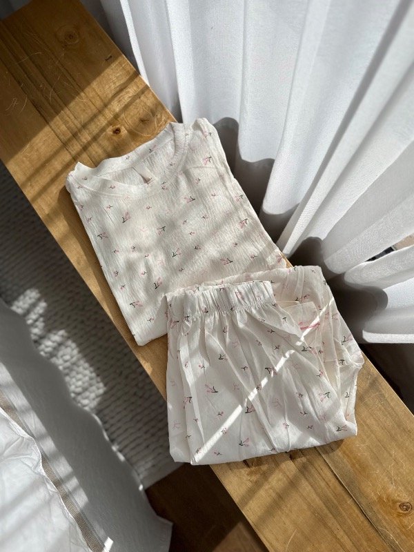 Producto - Pijama CALMA(flor rosa)