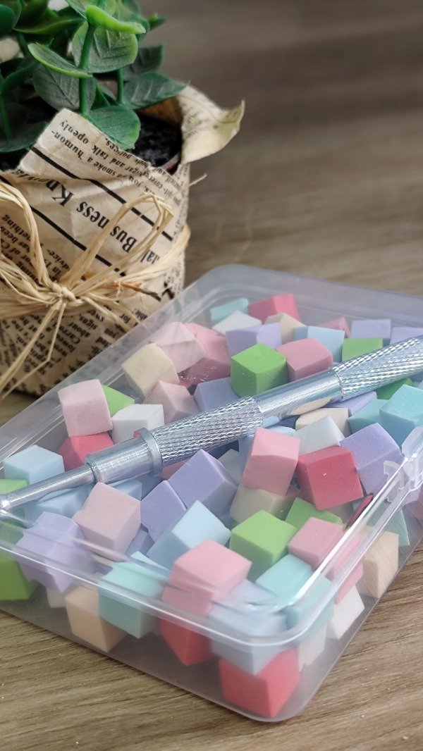 Producto - Set de pinza + esponjas para difuminado