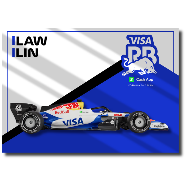 Producto - Póster Cartel de Chapa Racing Bulls F1 2026