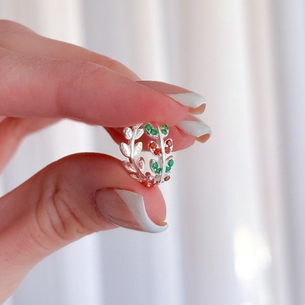 Producto - Argollitas Laurel Navidad (AG-559)