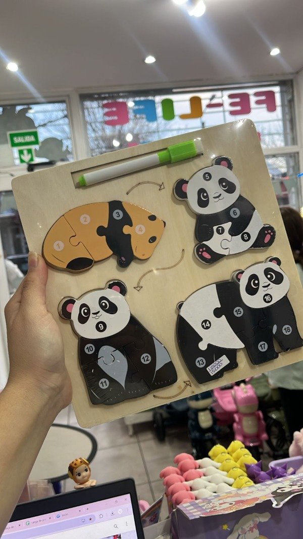 Producto - rompecabeza de madera incluye pizarron abc