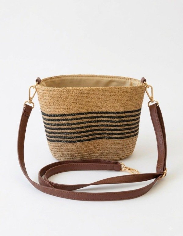 Producto - Cartera rafia chica tostado