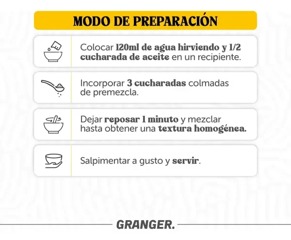 Producto - Puré PROTEICO 150gr - GRANGER FOODS - 4