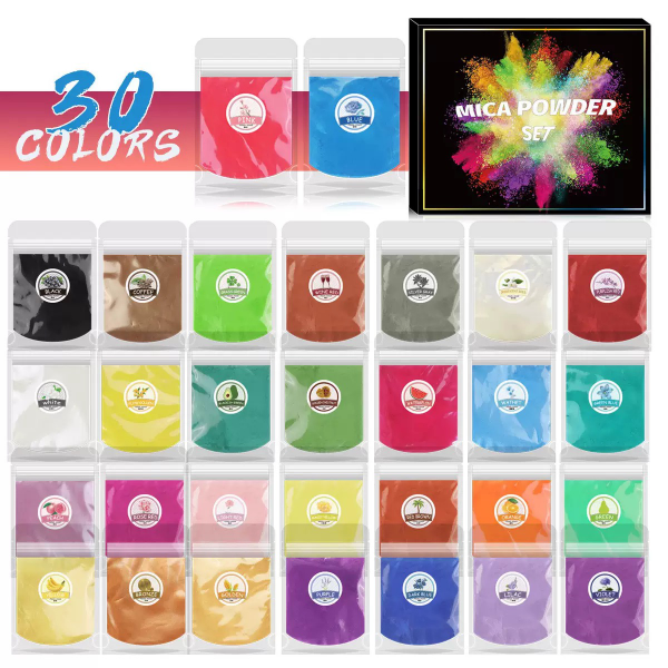 Producto - Set x30 pigmentos metalizados mica - 0