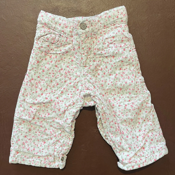 Producto - Pantalon Corderoy Flores 9M
