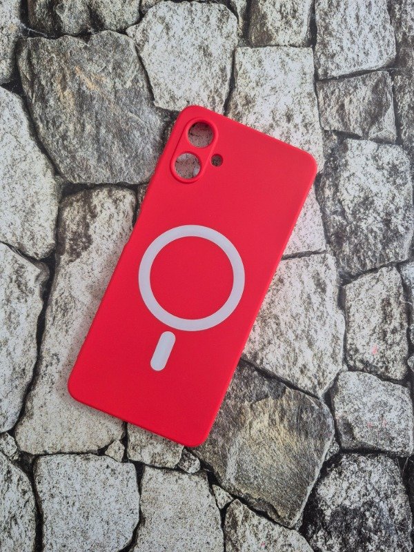 Producto - Funda silicone case Magsafe Samsung A06 roja