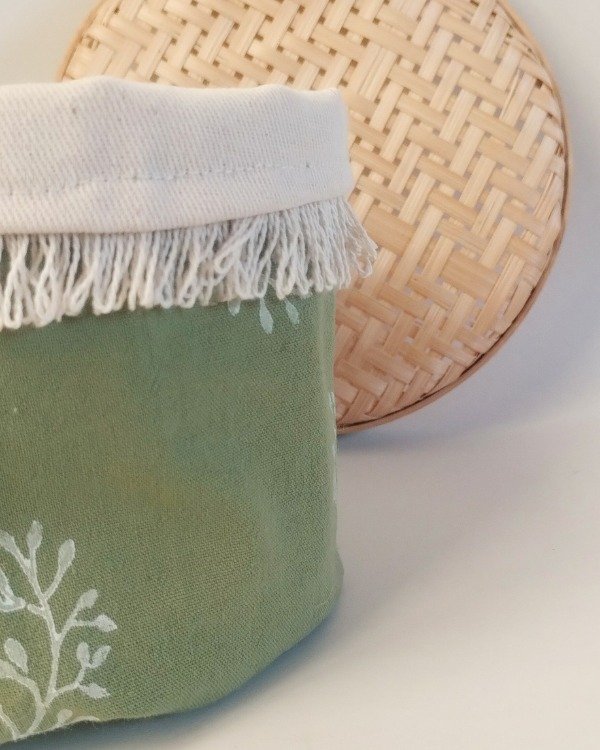 Producto - Organizador Sarah - Estampado Artesanal (verde palta) - 2