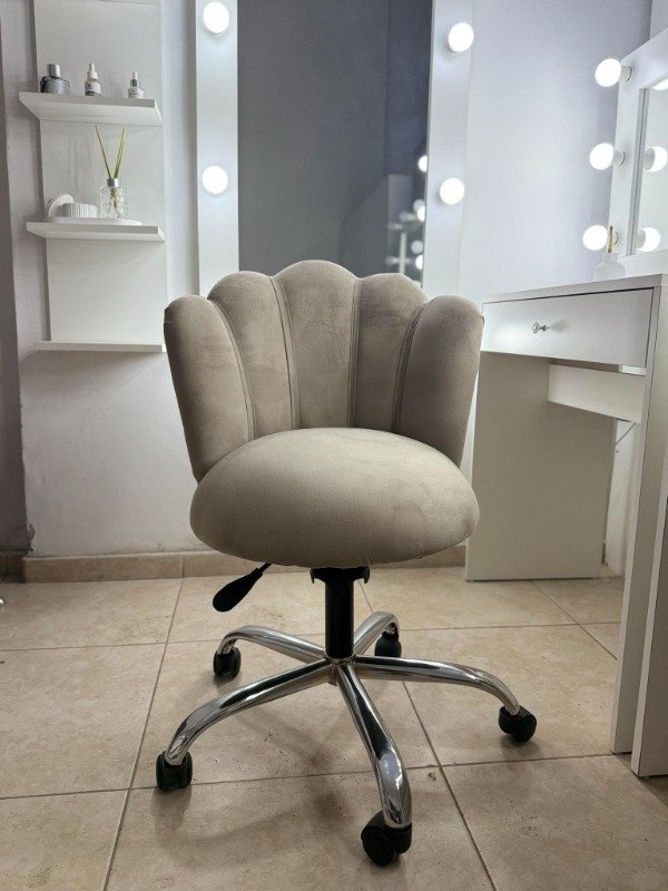 Producto - Silla pétalo giratoria beige