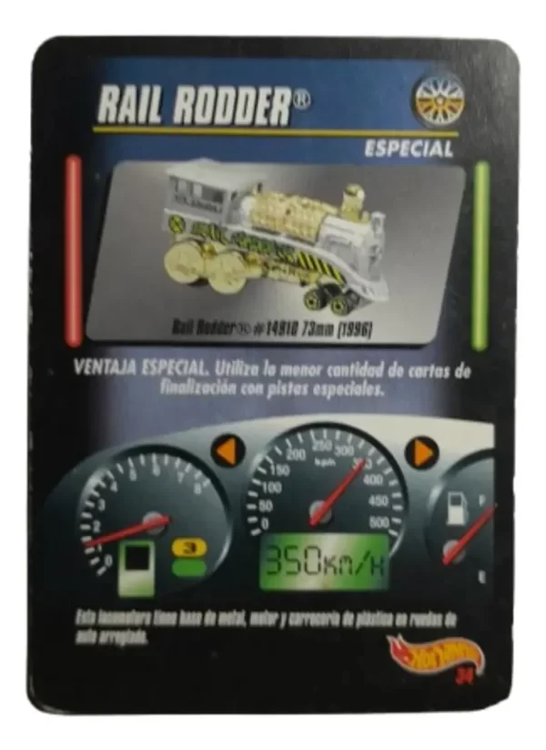 Producto - Hot Wheels Trading Card Carta De Coleccion Numero 34 (usado)