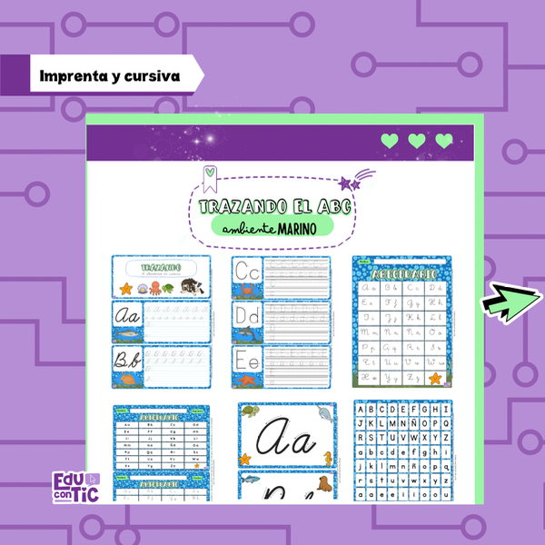 Producto - TRAZANDO EL ABECEDARIO - DISEÑO  MARINO