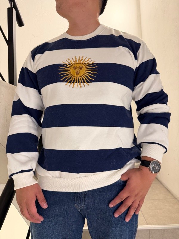 Producto - BUZO BORDADO ARG AZUL