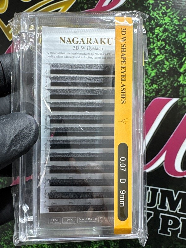 Producto - Pestañas NAGARAKU tecnológicas 3D W 0.07D 09mm