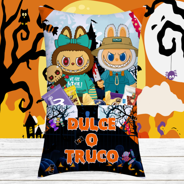 Producto - ALMOHADAS CON BOLSILLO HALLOWEEN LABUBUS