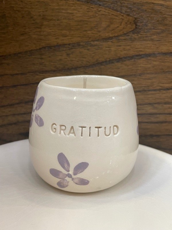 Producto - Vela aromatica flores violetas