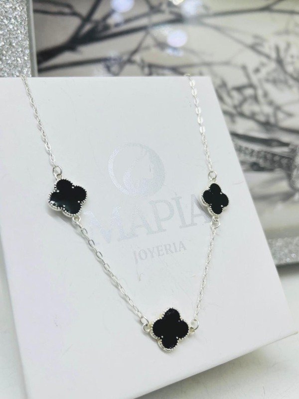 Producto - GARGANTILLA VAN CLEEF NEGRO PLATA 925