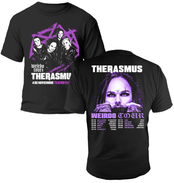 Producto - Remera The Rasmus Weirdo Tour 2026 Fechas
