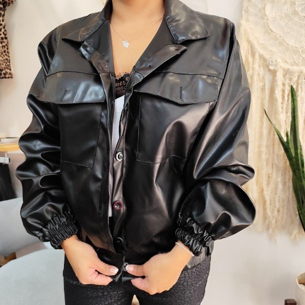 Producto - Campera Bomber eco cuero