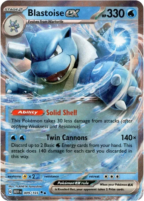 Producto - Blastoise ex - 009/165 - Scarlet and Violet 151 - Holo